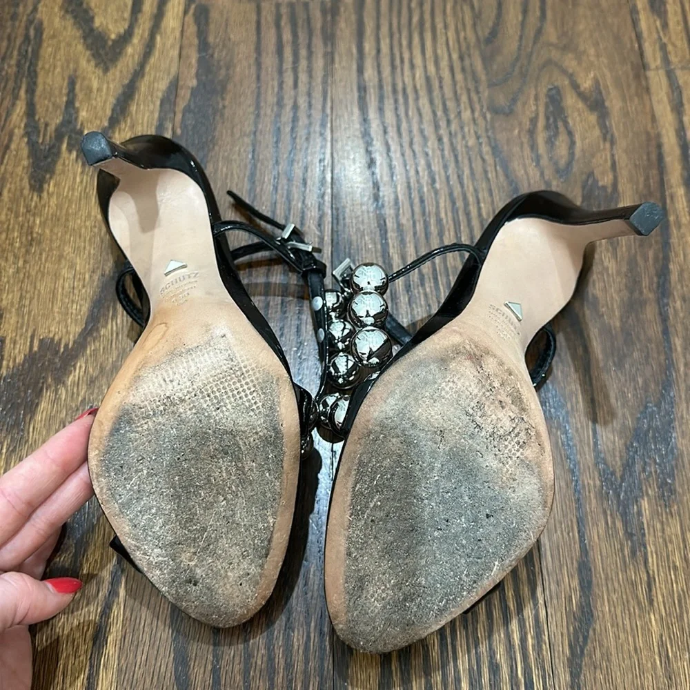 Schutz Heels with studs - size 6.5 - Picture 4 of 6